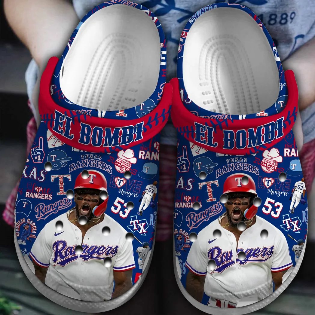 Texas Rangers MLB Crocs Clogs, Texas Rangers Crocs - GNL14627