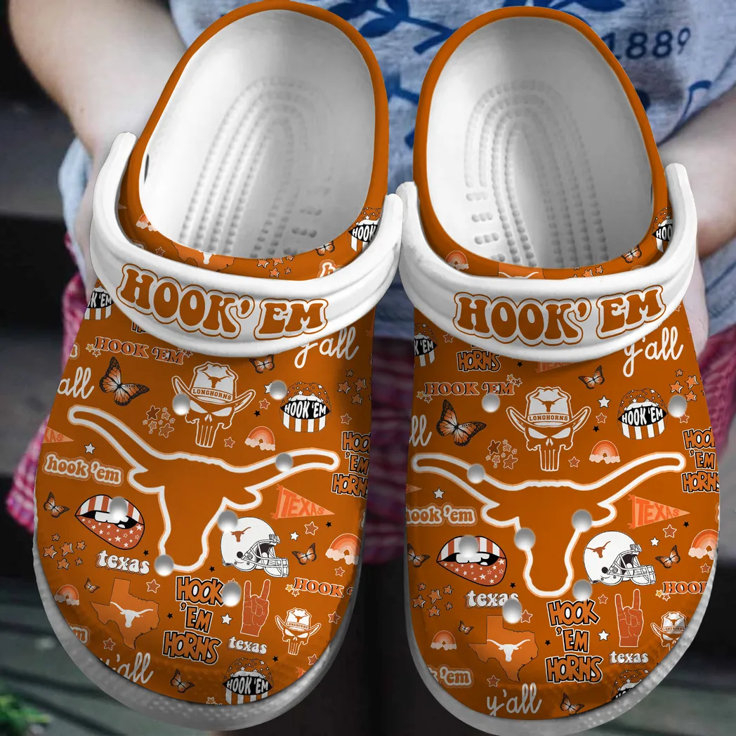 Texas Longhorns 2025 NCAA Sport Crocs Clogs, Texas Longhorns Crocs - GNL14638