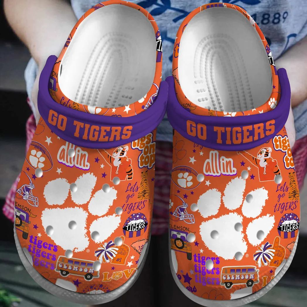 Clemson Tigers 2025 NCAA Sport Crocs Clogs, Clemson Tigers Crocs - GNL14650