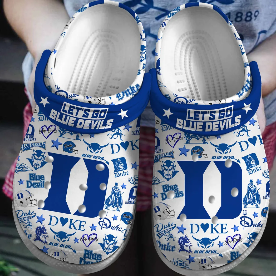 Duke Blue Devils 2025 NCAA Sport Crocs Clogs, Duke Blue Crocs - GNL14636