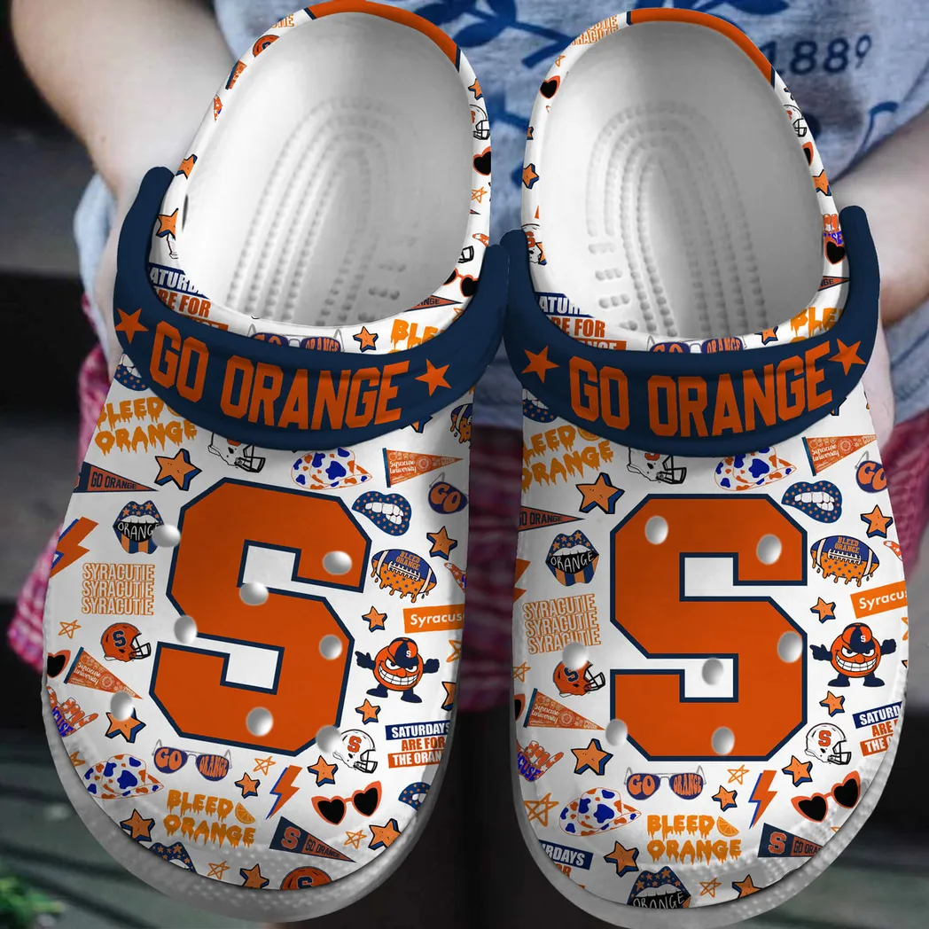Syracuse Orange 2025 NCAA Sport Crocs Clogs, Syracuse Orange Crocs - GNL14651