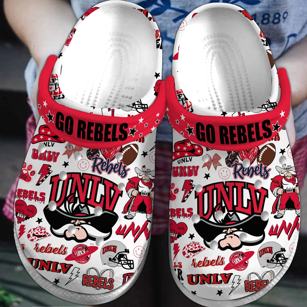 UNLV Rebels 2025 NCAA Sport Crocs Clogs, UNLV Rebels Crocs