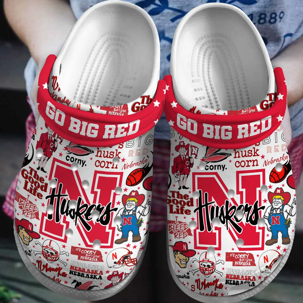 Nebraska Cornhuskers 2025 NCAA Sport Crocs Clogs, Nebraska Cornhuskers Crocs - GNL14681