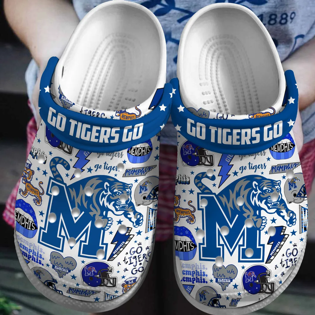Memphis Tigers 2025 NCAA Sport Crocs Clogs, Memphis Tigers Crocs - GNL14693