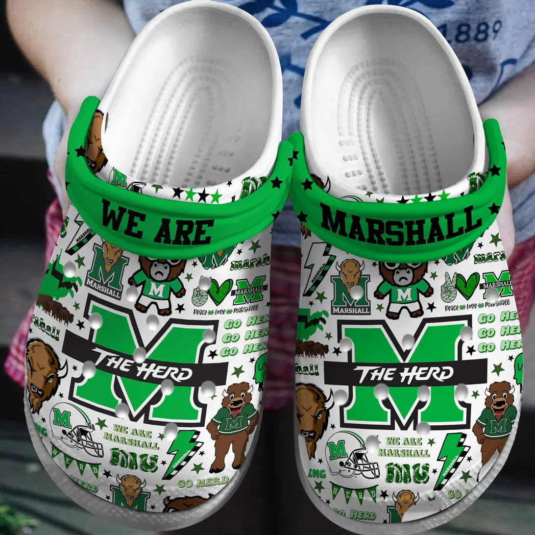 Marshall Thundering Herd 2025 NCAA Sport Crocs Clogs, Marshall Thundering Crocs
