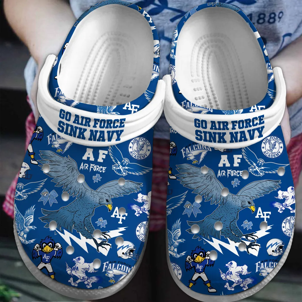 Air Force Falcons 2025 NCAA Sport Crocs Clogs, Air Force Crocs - GNL14699