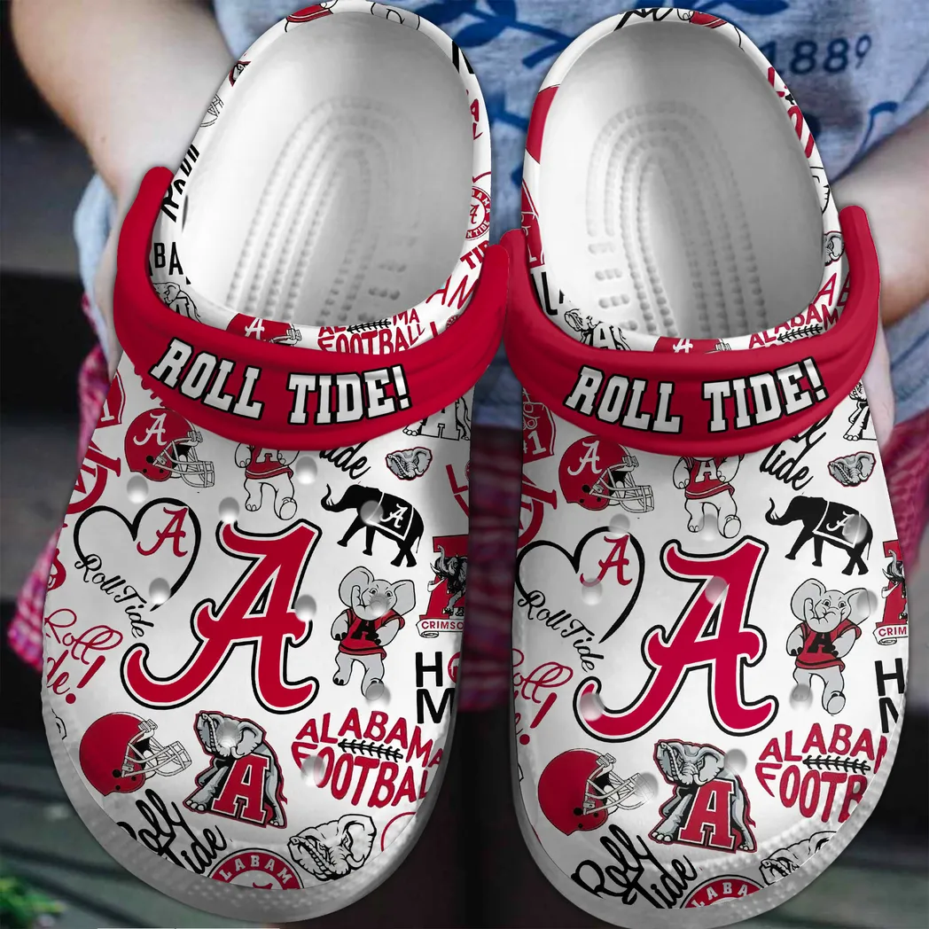 Alabama Crimson Tide 2025 NCAA Sport Crocs Clogs, Alabama Crimson Crocs - GNL146113