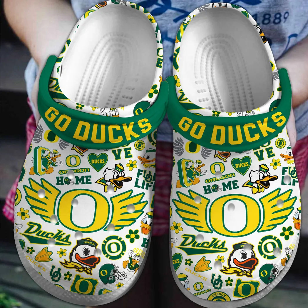 Oregon Ducks 2025 NCAA Sport Crocs Clogs, Oregon Ducks Crocs - GNL146108