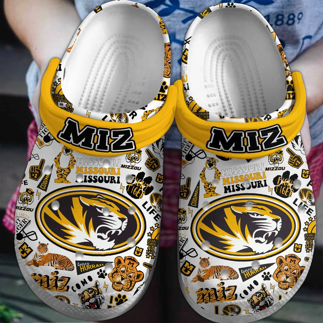 Missouri Tigers 2025 NCAA Sport Crocs Clogs, Missouri Tigers Crocs - GNL146107
