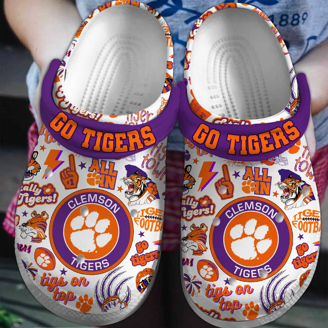 Clemson Tigers 2025 NCAA Sport Crocs Clogs, Clemson Tigers Crocs - GNL146112