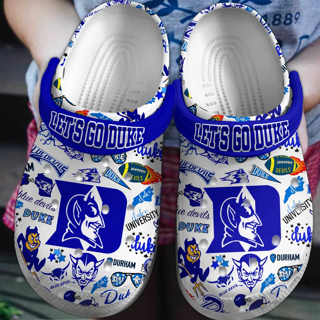 Duke Blue Devils 2025 NCAA Sport Crocs Clogs, Duke Blue Crocs - GNL146129