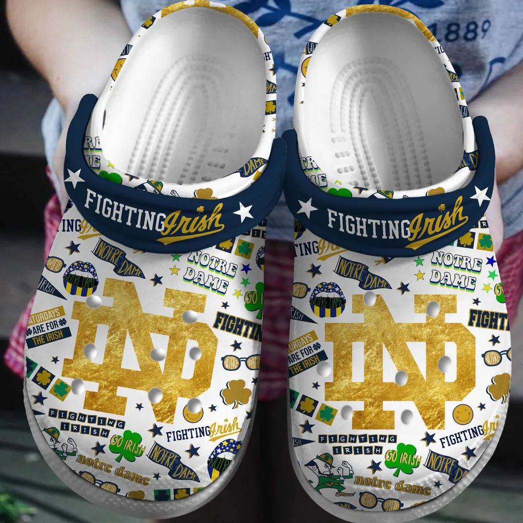 Notre Dame Fighting Irish 2025 NCAA Sport Crocs Clogs, Notre Dame Crocs - GNL146146