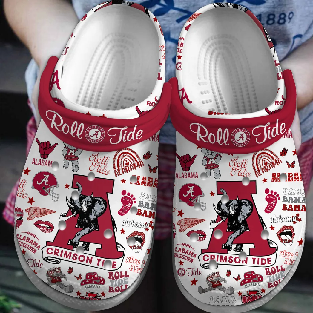 Alabama Crimson Tide 2025 NCAA Sport Crocs Clogs, Alabama Crimson Crocs - GNL146171