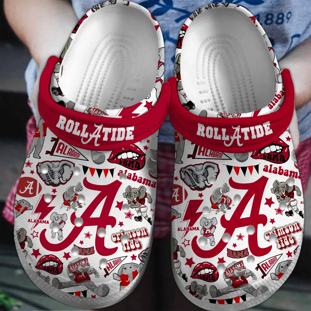 Alabama Crimson Tide 2025 NCAA Sport Crocs Clogs, Alabama Crimson Crocs - GNL146188