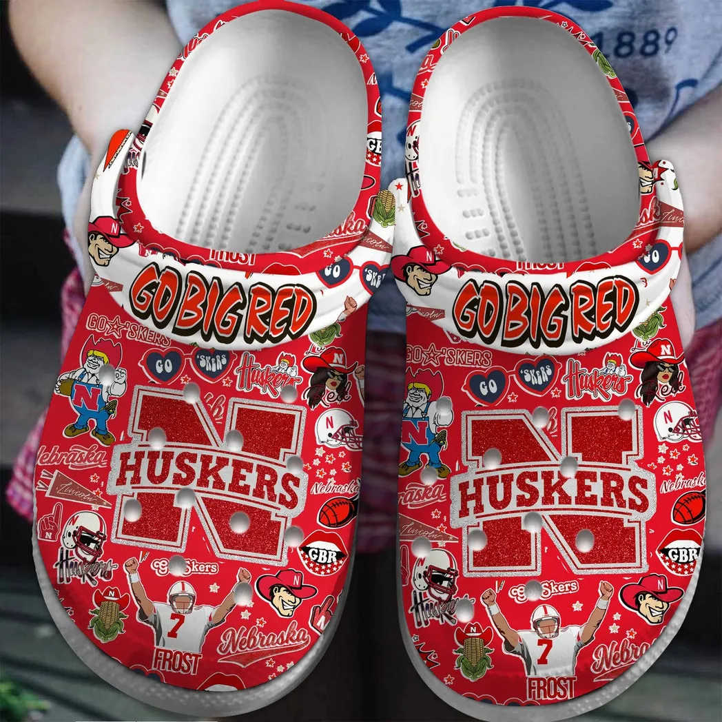 Nebraska Cornhuskers 2025 NCAA Sport Crocs Clogs, Nebraska Cornhuskers Crocs - GNL146194