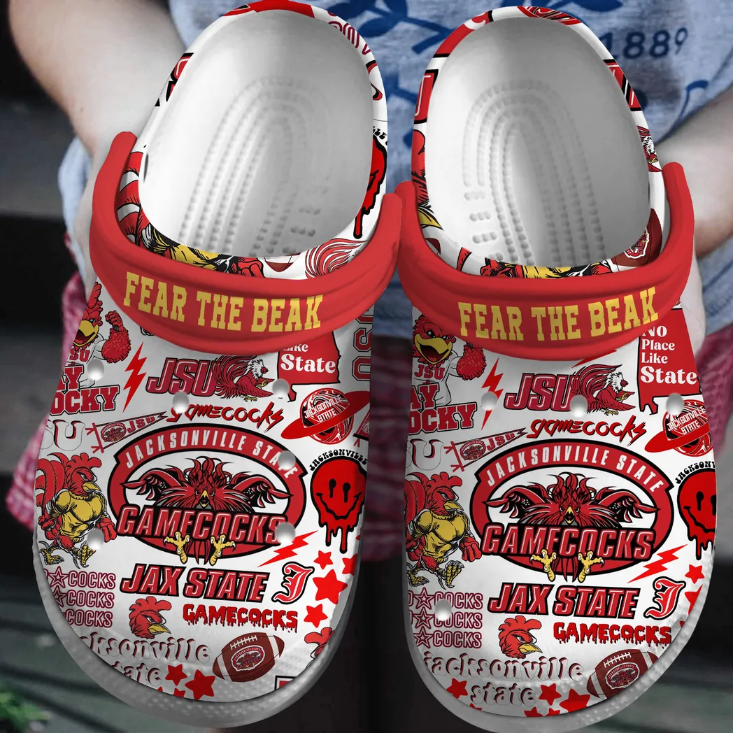 Jacksonville State Gamecocks 2025 NCAA Sport Crocs Clogs, Jacksonville State Crocs
