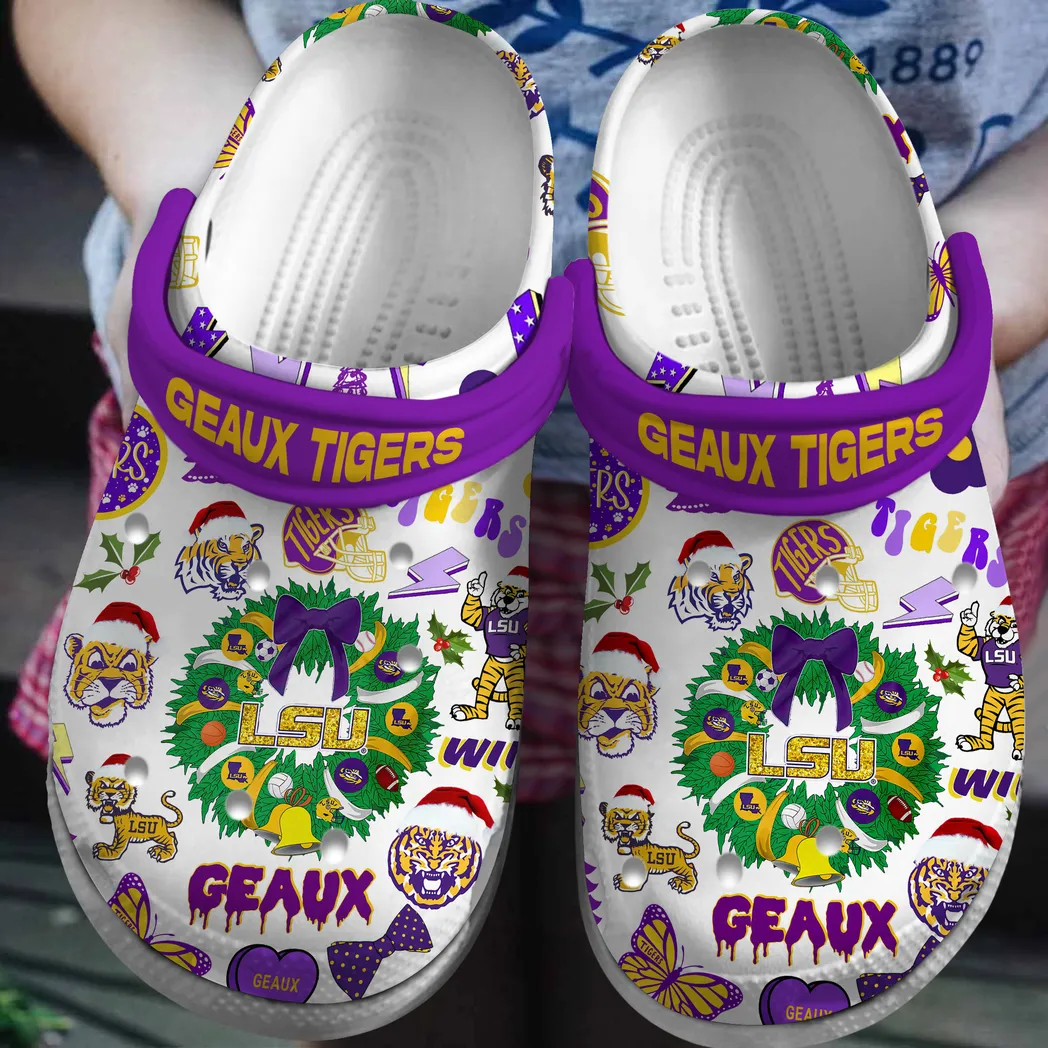 LSU Tigers 2025 NCAA Sport Crocs Clogs, LSU Tigers Crocs - GNL146206