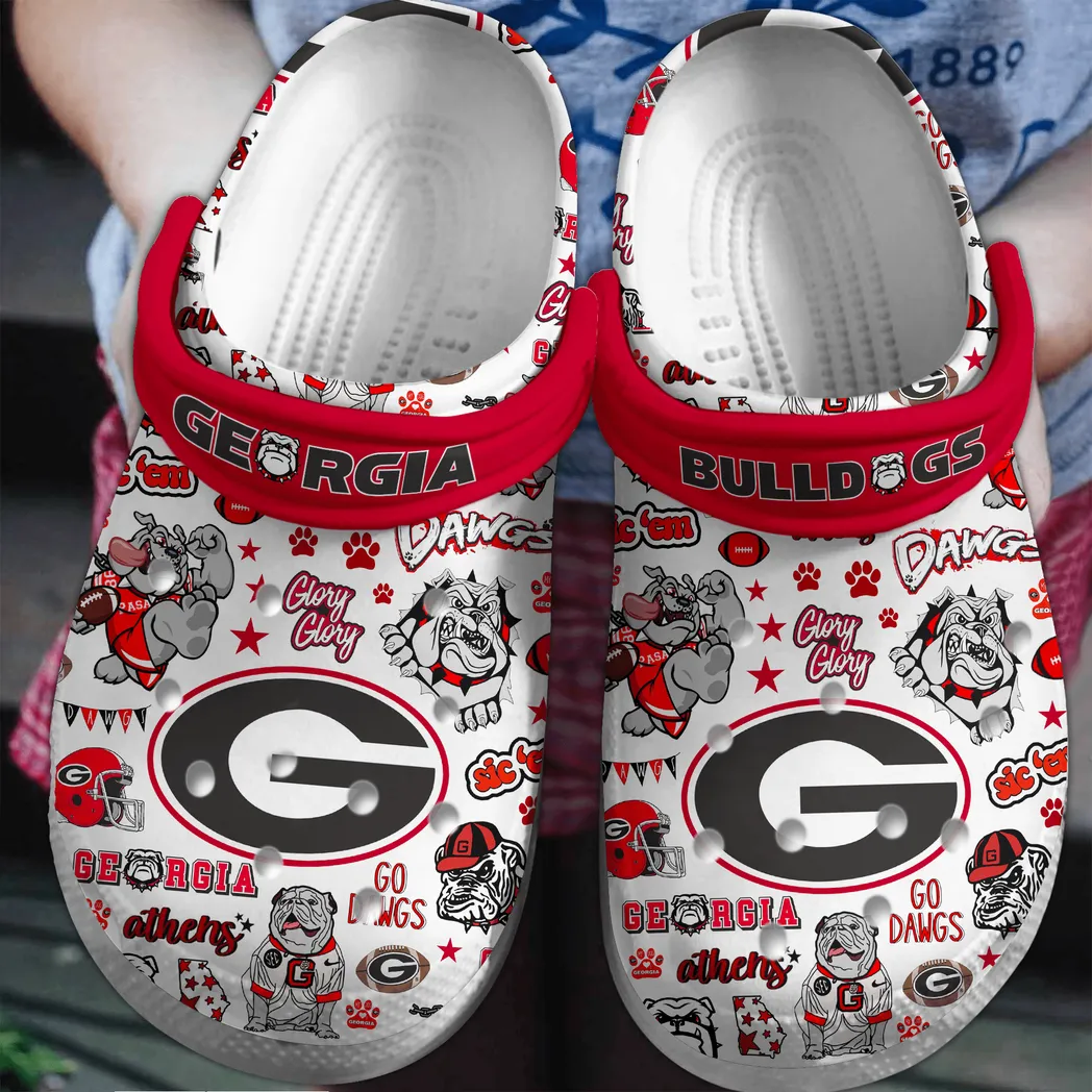 Georgia Bulldogs 2025 NCAA Sport Crocs Clogs, Georgia Bulldogs Crocs - GNL146208