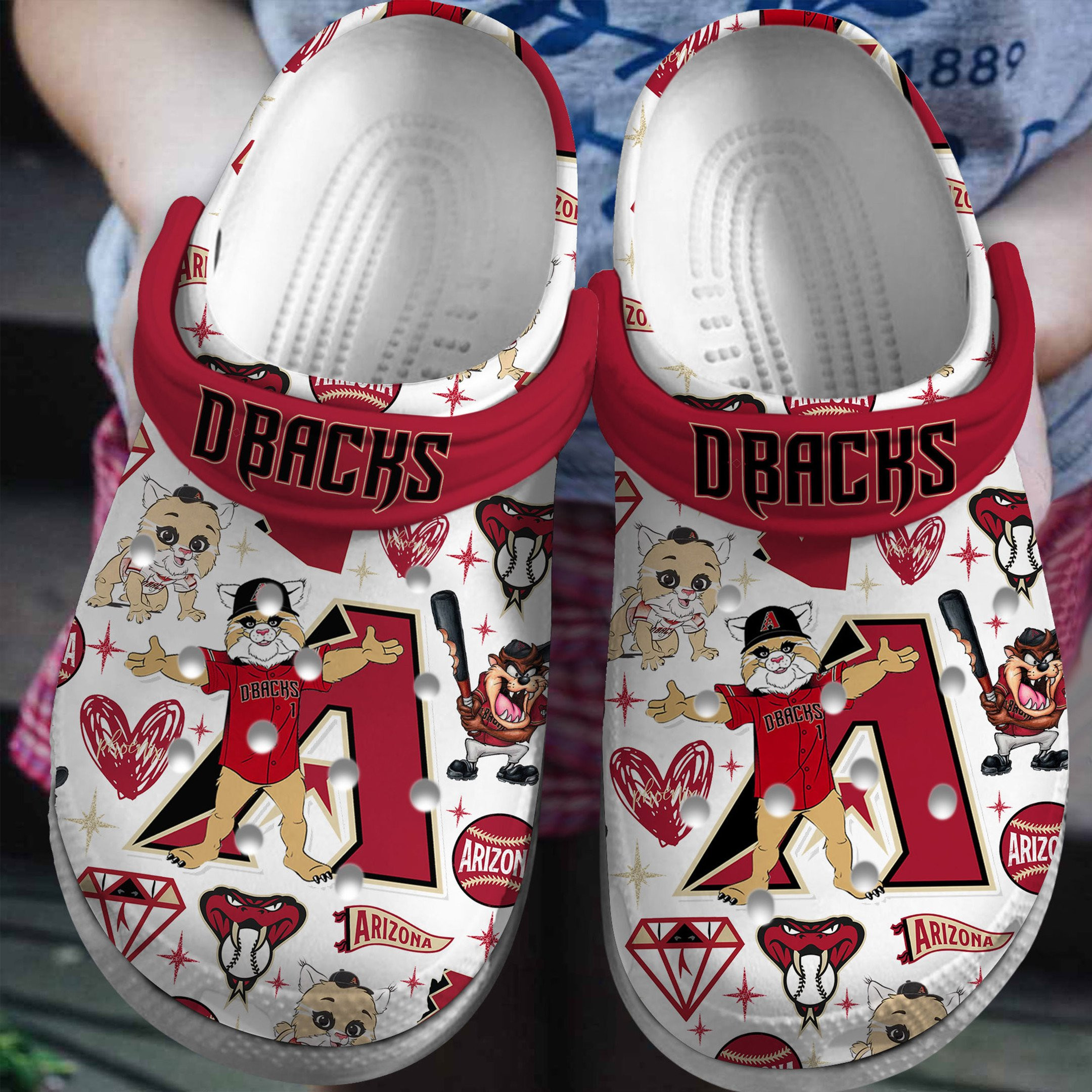 Arizona Wildcats Baseball NCAA Sport Crocs Crocband Clogs Shoes For Men Women ans kids and Kids