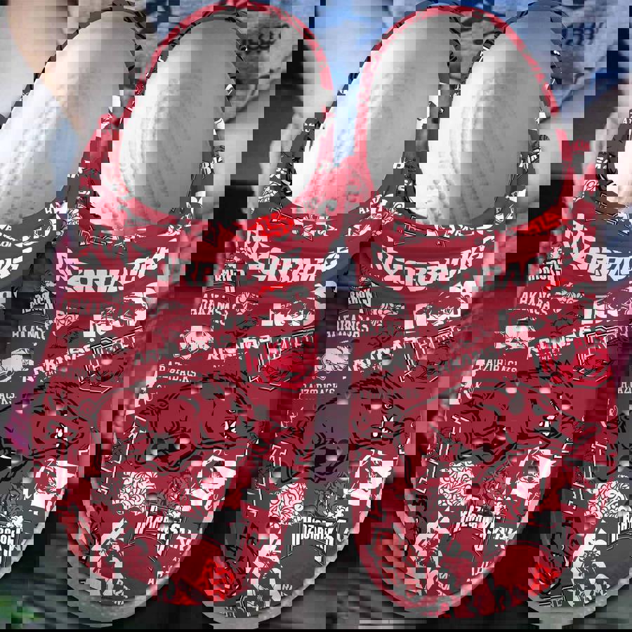 Arkansas Razorbacks 2025 Ncaa Sport Clogs - Fan Favorite Sports Crocs 