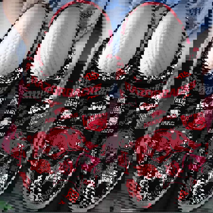 Arkansas Razorbacks Ncaa Sport Crocs - Comfortable Sports Clogs For Men & Women