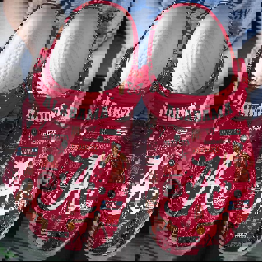 Alabama Crimson Tide Ncaa Sport Clogs - Premium Team NCAA Sport Clogs For Fans