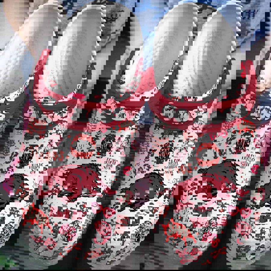 Arkansas Razorbacks 2025 Ncaa Sport Clogs
