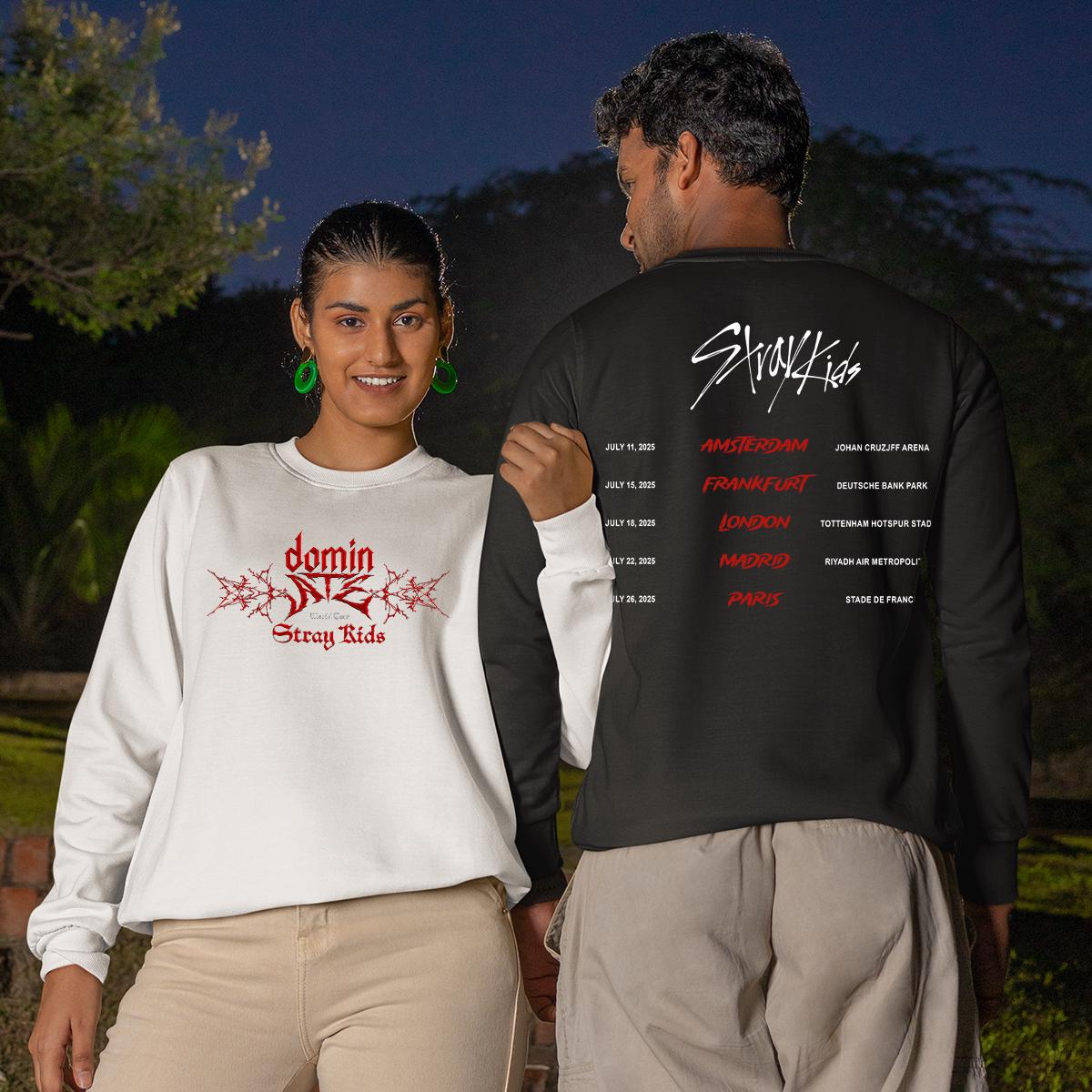 Stray Kids Dominate World Tour Us 2025 Swea Shirt, Stray Kids 2 SweaT-shirt