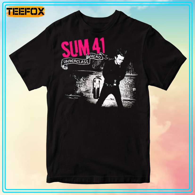 Sum 41 Underclass Hero Graphic Shirt, Sum 41 Underclass T-shirt