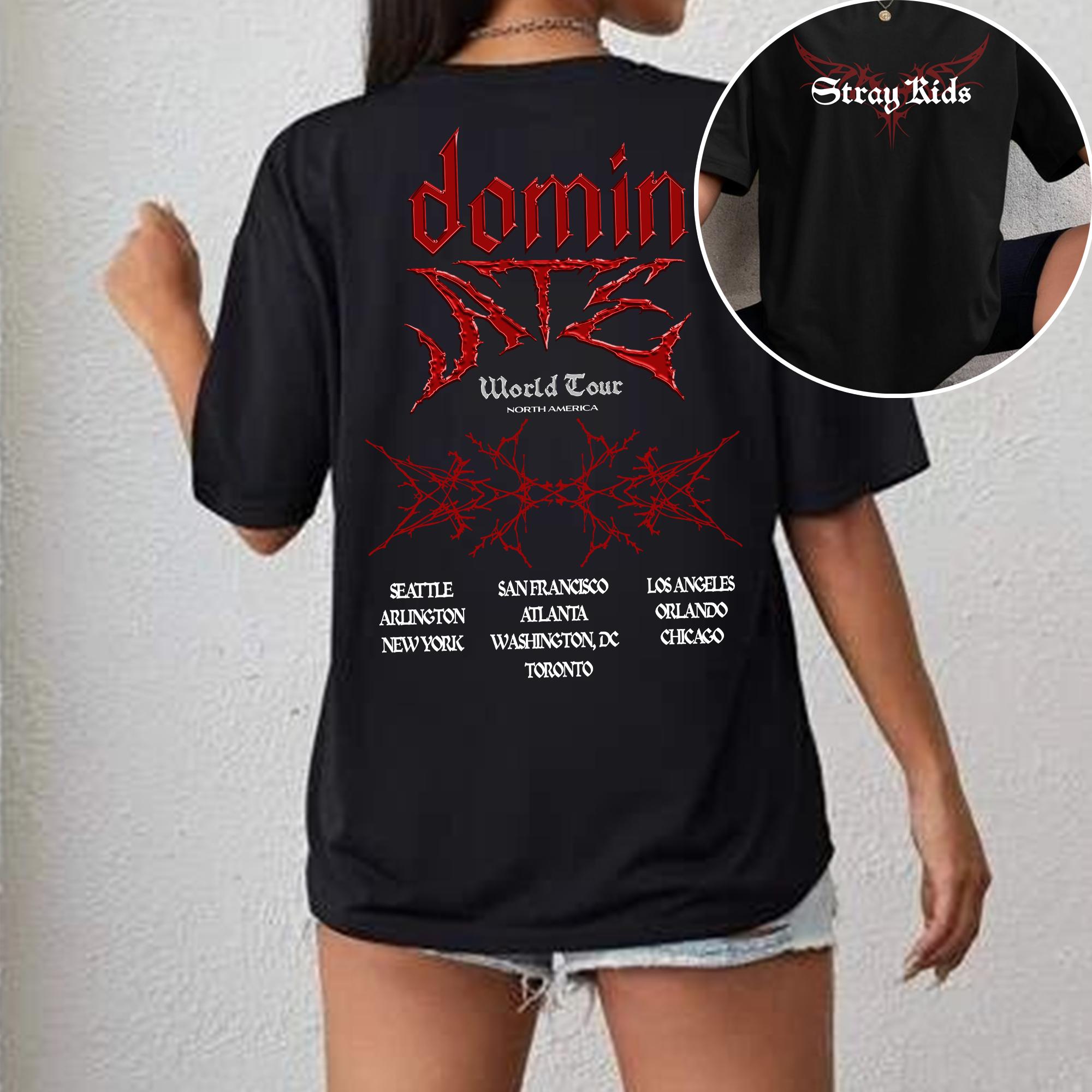 Stray Kids Dominate World Tour Us 2025 Shirt, Stray T-shirt