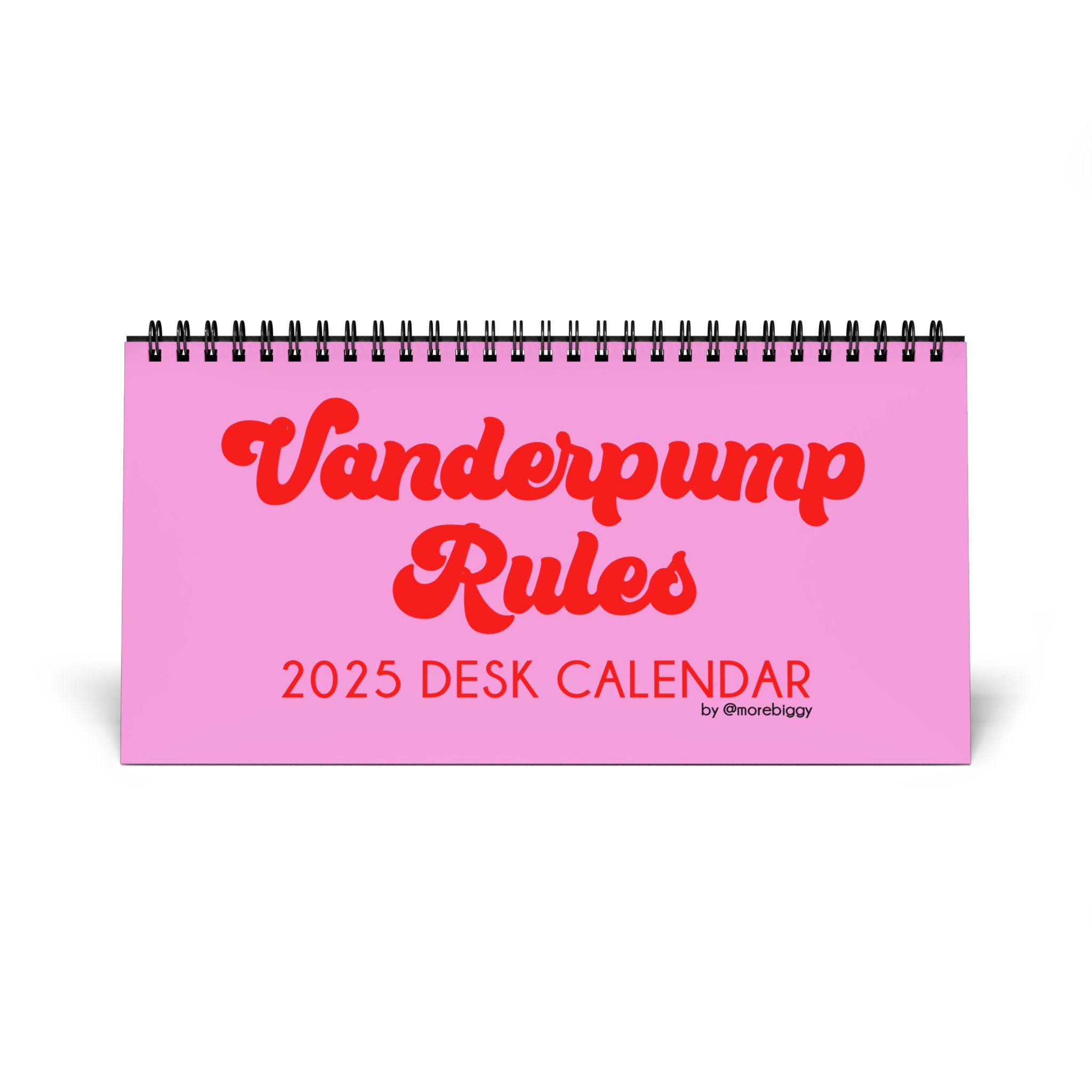 Vanderpump Rules 2025 Desktop Calendar Shirt, Vanderpump Rules 3 T-shirt