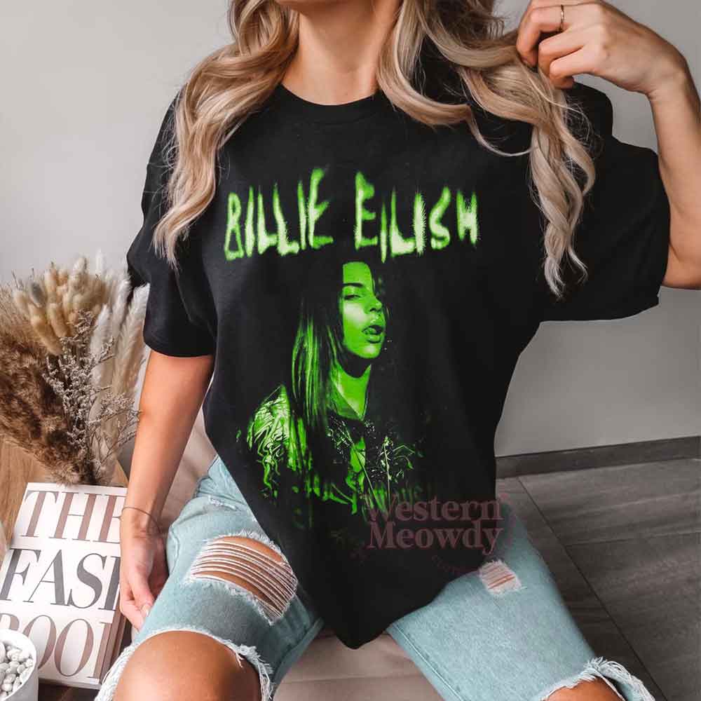 T-Shirt Billie Eilish 90S Bootleg 2D