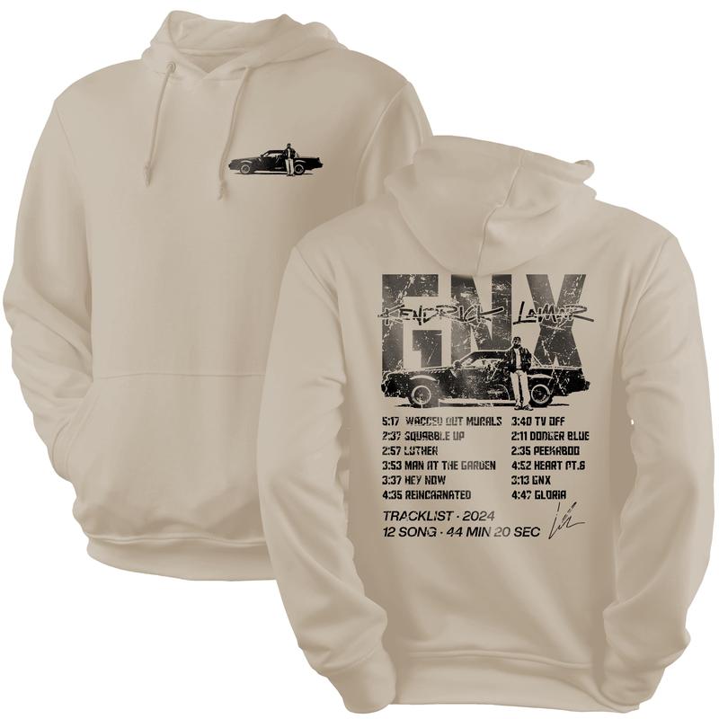 Vintage Kendrick Lamar Gnx With Signature 2 Sides Hoodie, Kendrick Lamar New Album Hoodie