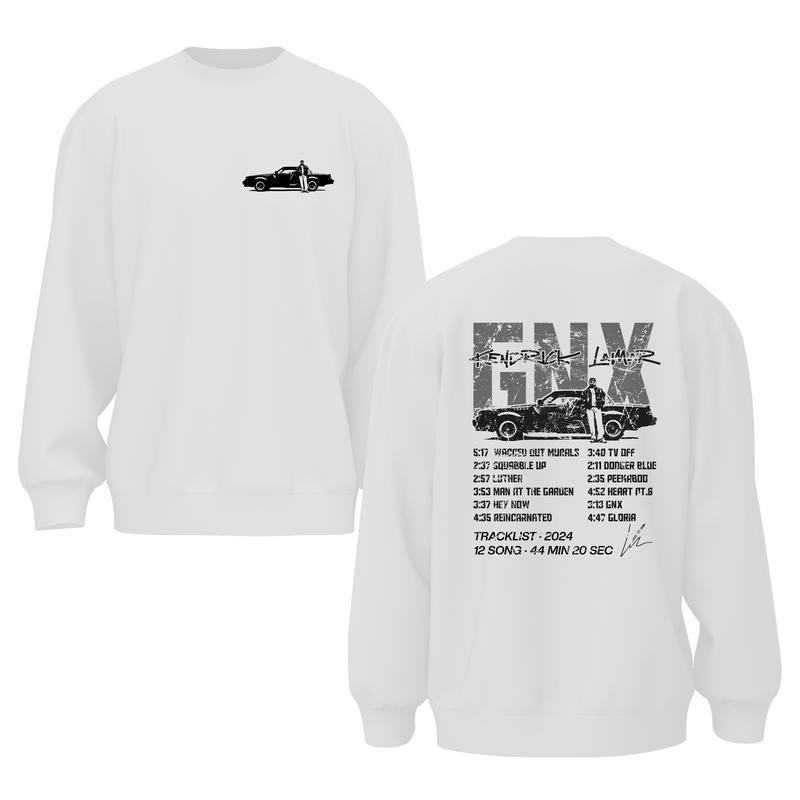 Vintage Kendrick Lamar Gnx With Signature 2 Sides Sweatshirt, Kendrick Lamar New Album Sweater
