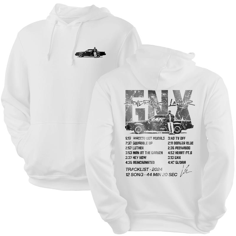 Vintage Kendrick Lamar Gnx With Signature 2 Sides Hoodie, Kendrick Lamar New Album Hoodie