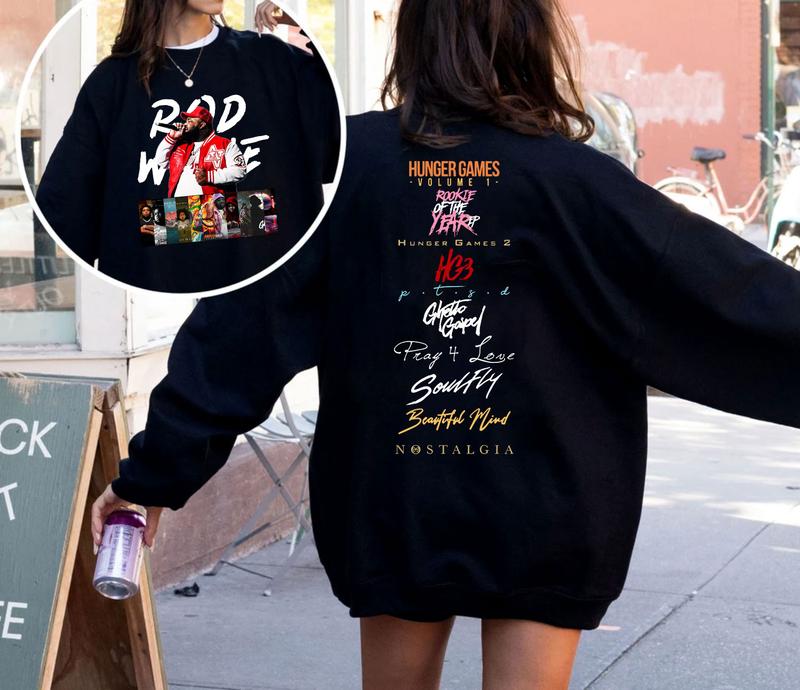 Vintage Rod Wave Album Sweater, The Last Lap Tour Sweater