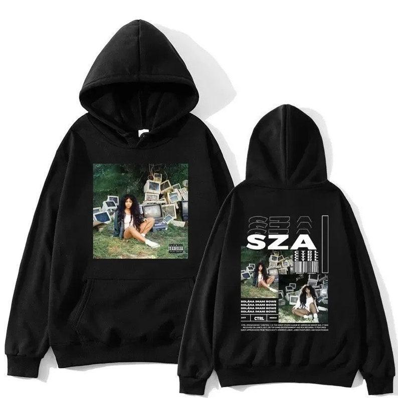 Sza Ctrl Music Album Cover Two Side Hoodie, Oversized Hip Hop Retro Hoodie
