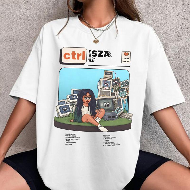 Sza Ctrl Album Shirt, Sza Albums T-Shirt