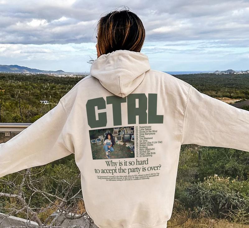 Sza Album Ctrl Hoodie, Vintage Sza Album Sos Hoodie, Music Tour Hoodie