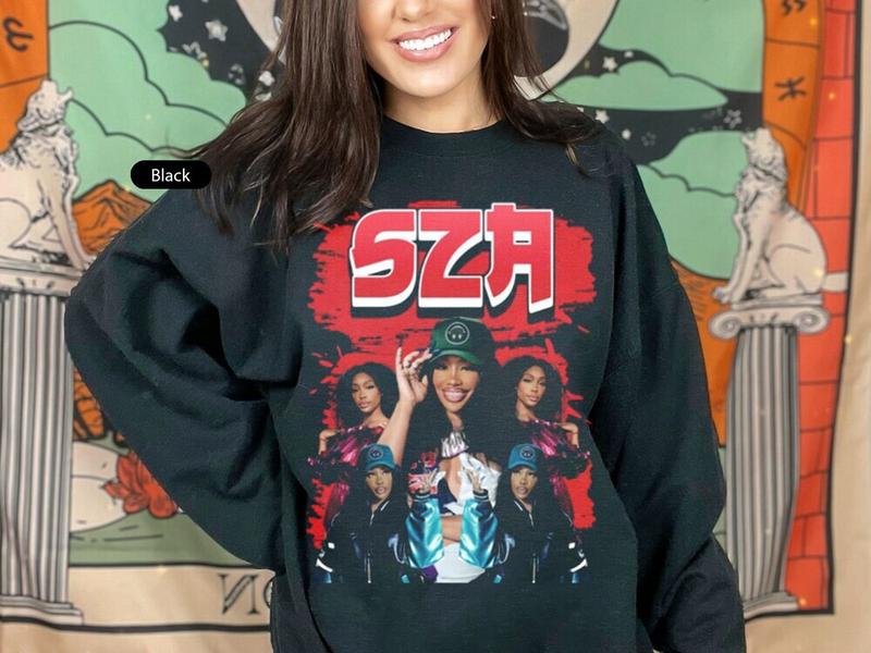 Vintage Kill Bill Sos Album Cover Sza Sweater, Sza Embroidered Pullover Sweatshirt