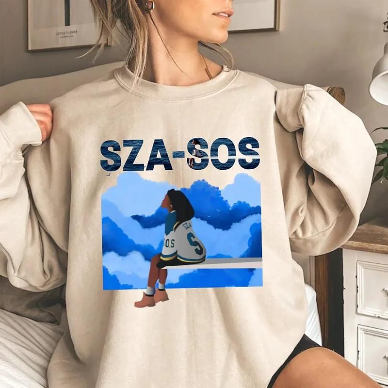 Sza Sos Album Cover Rap R B Tee Sweater, Retro Sza Sweater
