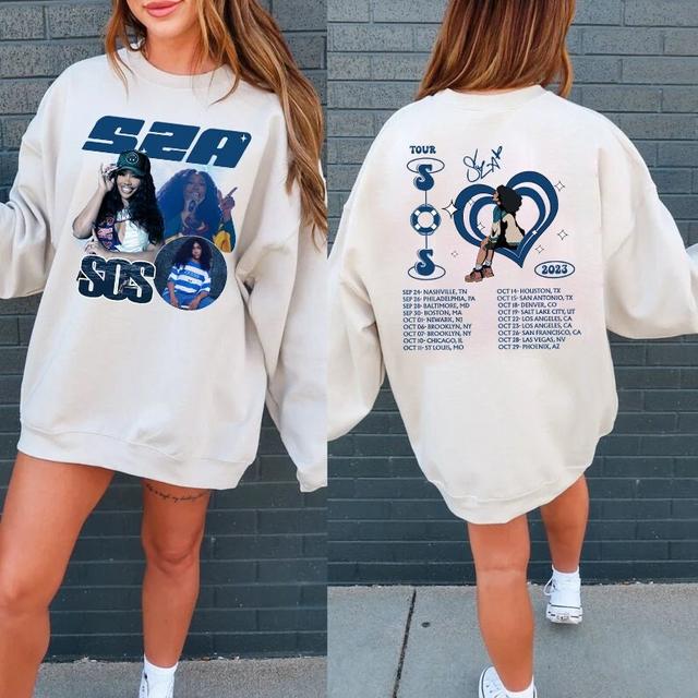 Sza Sos Tour Sweatshirt, Sza-Good Days Graphic Sweater