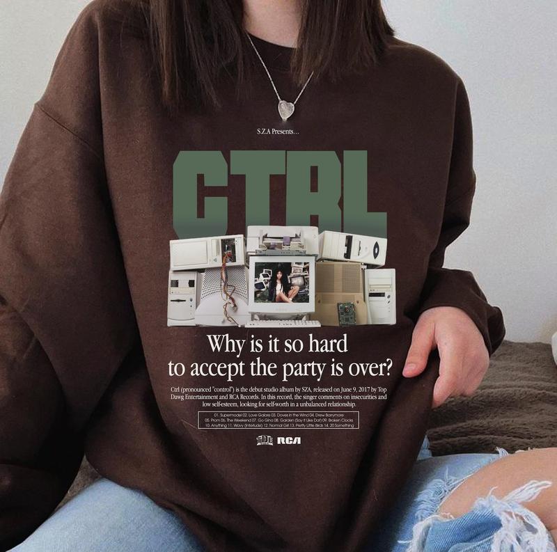Sza Ctrl Album Tee Sweater, Sza Good Days Graphic Sweatshirt