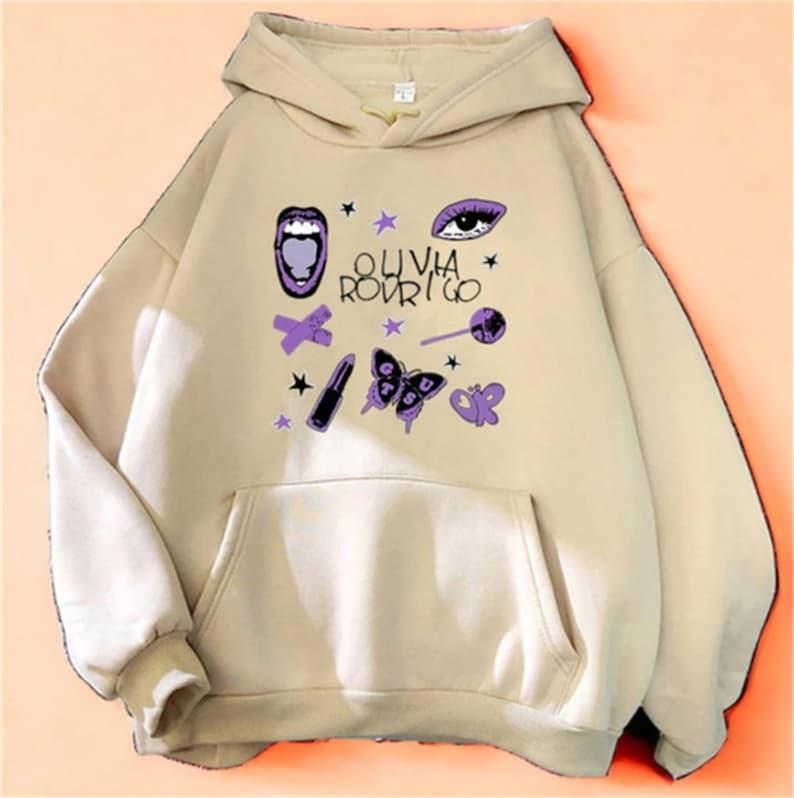 Trendy Olivia Rodrigo New Album Guts Fall Hoodie, , Olivia Rodrigo Guts Art Print Women Jumper Hoodie