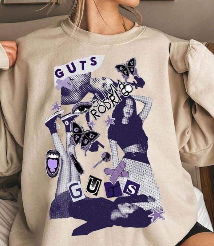 Vintage Olivia Rodrigo Guts Album Tour Sweater Olivia Rodrigo Sweatshirt