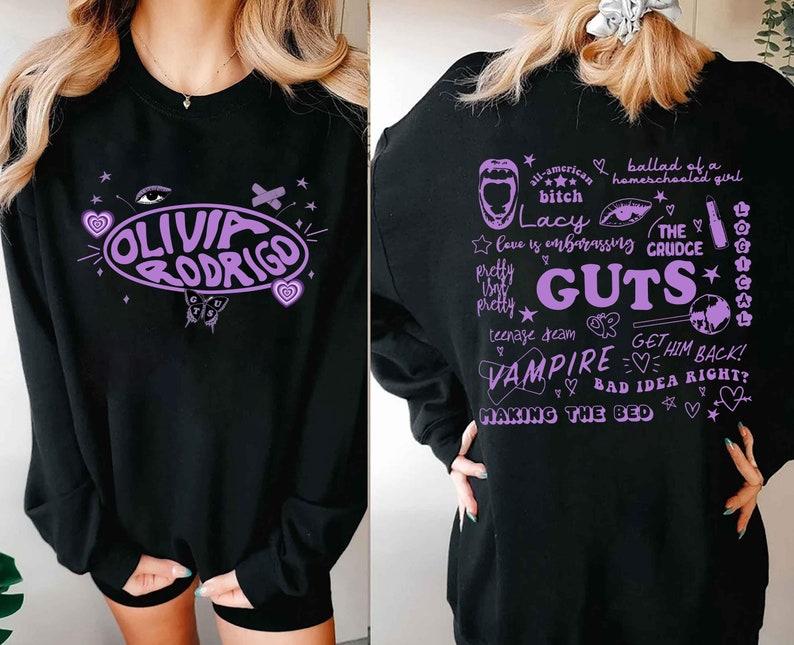 Vintage Olivia Rodrigotracklist Sweater, Olivia Rodrigo Sweater