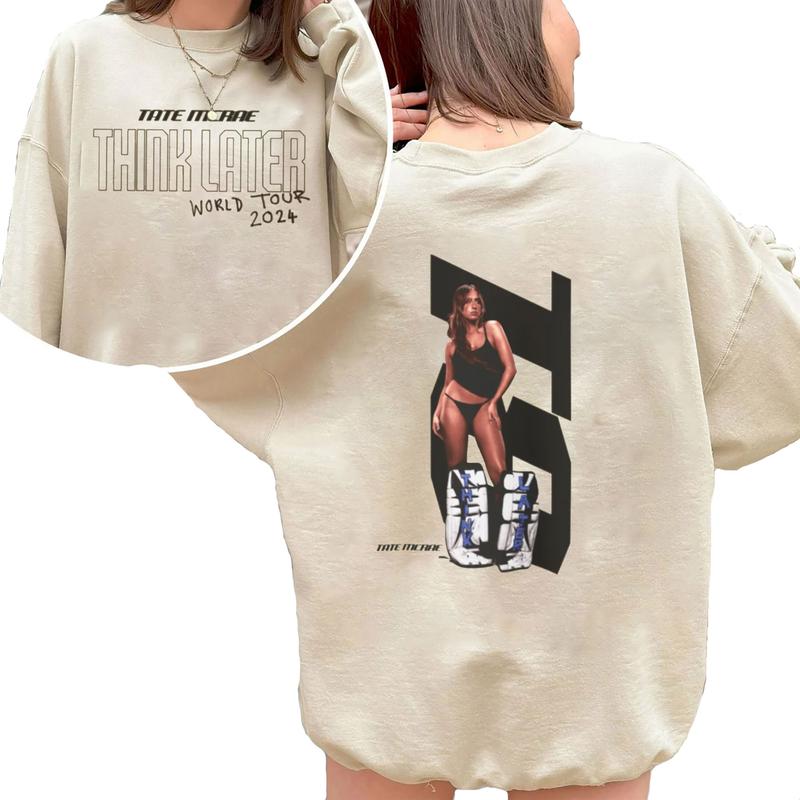 Tate Mcrae Sweatshirt, Think Later World Tour Sweater
