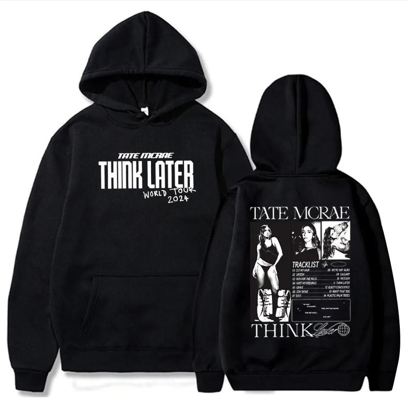 Tate Mcrae Think Later Hoodie, Tate Mcrae World Tour Hoodie