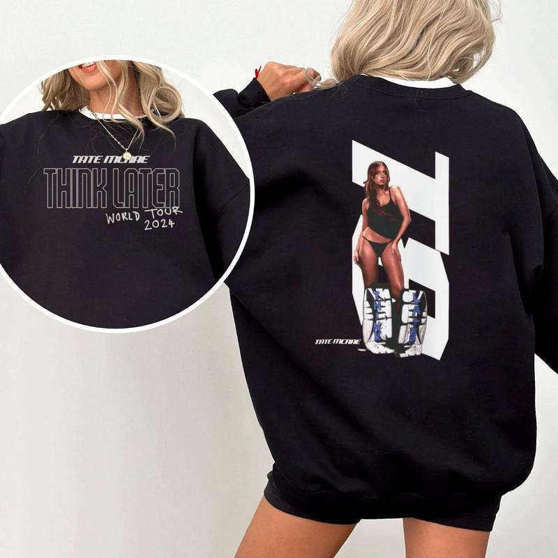 Tate Mcrae Sweatshirt, Think Later World Tour Sweater