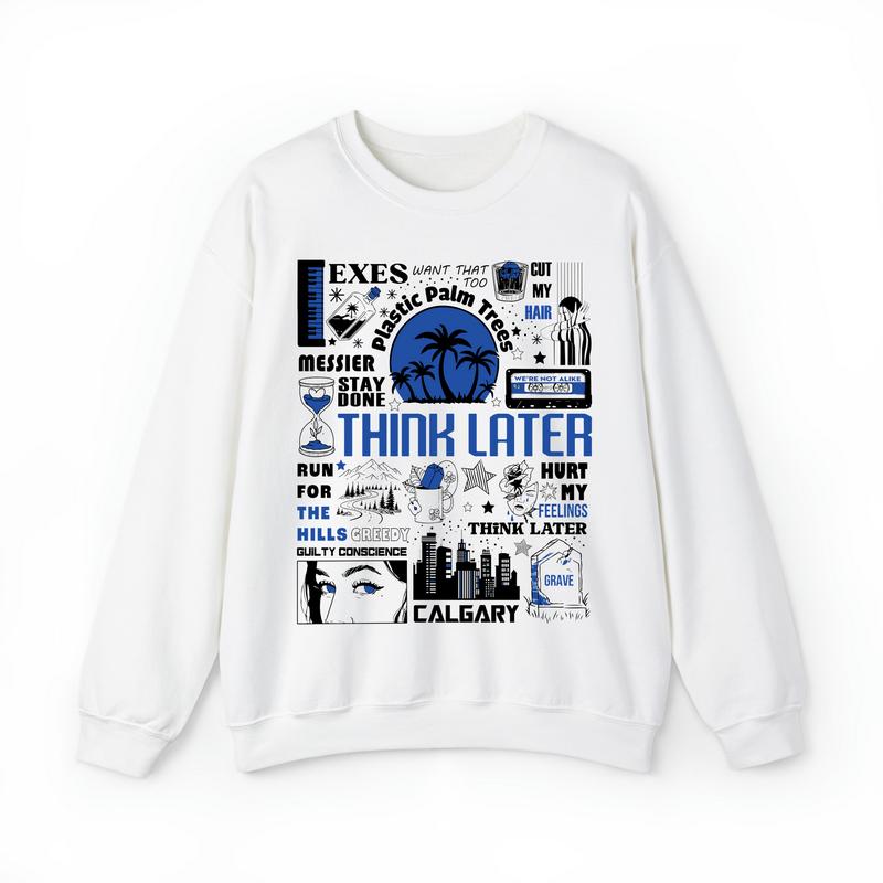 Think Later Tate Mcrae Sweatshirt, Tate Mcrae Sweatshirt
